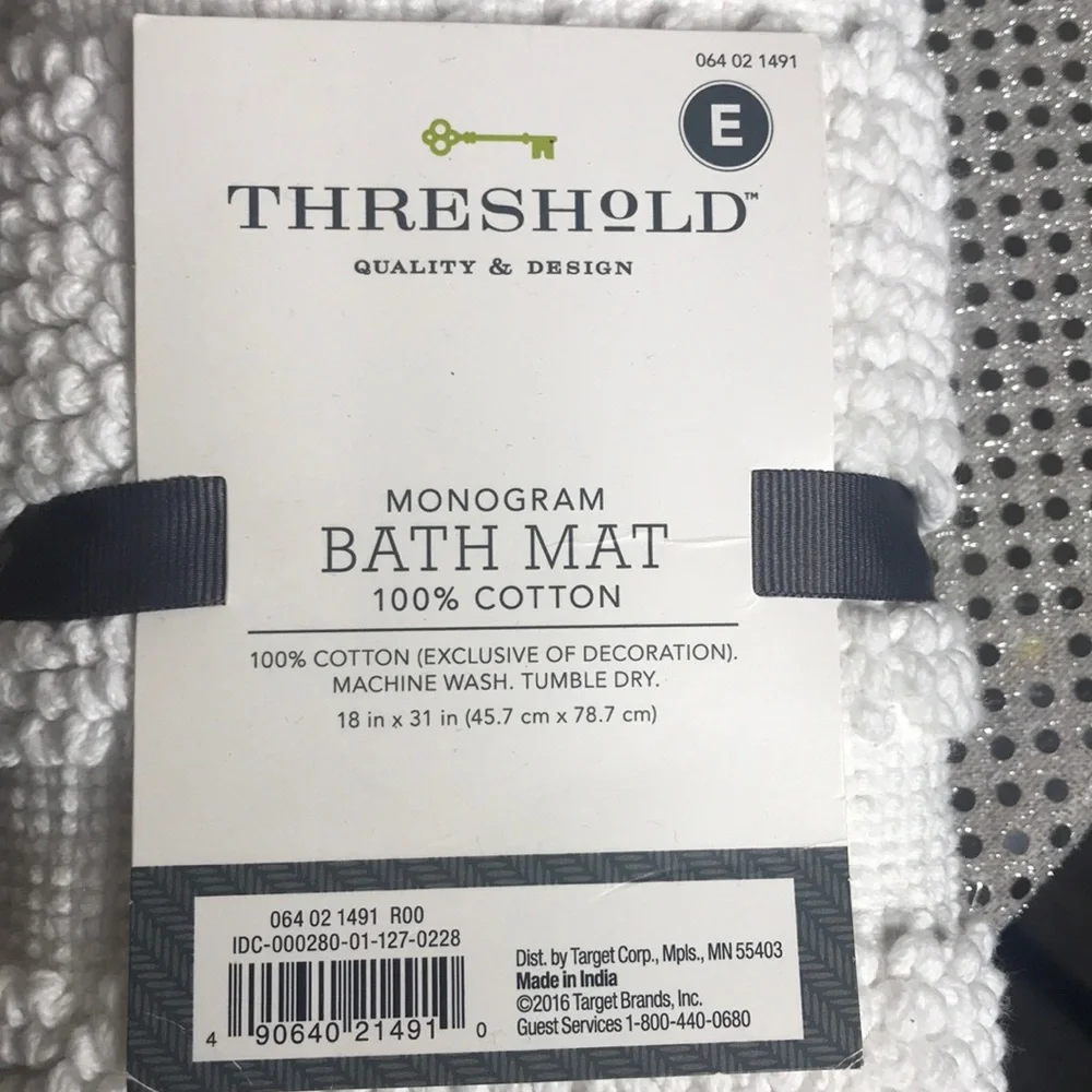Threshold Monogram Bath Mat